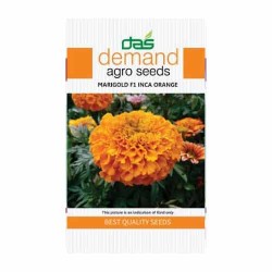 DAS agro seeds ( Marigold F1 INCA Orange ) 20 Seeds