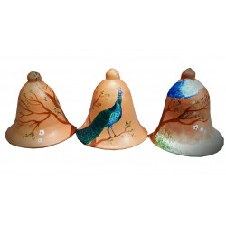 Three Designer Half Cut Bells Handmade decorative item