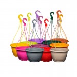 National Multi-color Hanging Pots For Garden And Balcony (Pack of 10)