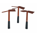 UNISON HOES  (Single prong,Double prong,Hoe Trowel)  (Set of 3 pcs)