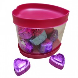 Handmade Heart Shape Chocolate Gift Jar