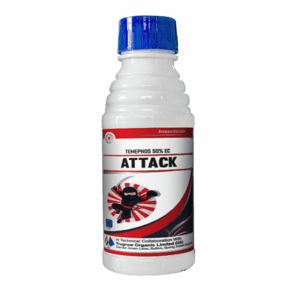 Attack (Temphos 50% EC) – Broad-Spectrum Insecticide for Crops | Trugrow Organic