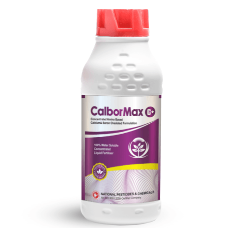 Amino-based liquid fertilizer with calcium and boron for crops