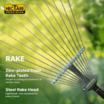 Hectare Precision 15 Tine Stainless Steel Garden Rake – Premium Precision - Image 2