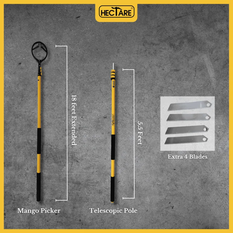 Hectare Mango Picker with Shockproof 18 feet Telescopic Pole – Premium Fruit Harvesters - Image 3