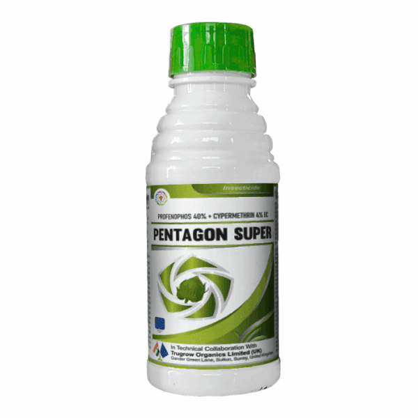 Pentagon Super - Profenophos 40% + Cypermethrin 4% EC | Powerful Broad-Spectrum Insecticide by Trugrow