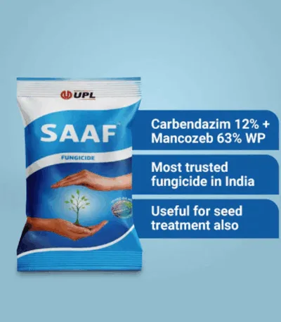 Saaf Fungicide | Carbendazim 12% + Mancozeb 63% WP | UPL Limited