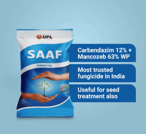 Saaf Fungicide | Carbendazim 12% + Mancozeb 63% WP | UPL Limited