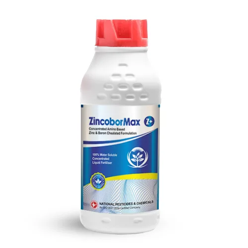 Amino-based liquid fertilizer with zinc and boron for crops