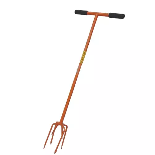 6 TINES Soil Mixture Tool with 6 Tines | Heavy Duty Garden & Agricultural Soil Mixing Tool - Image 1