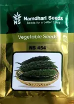 Namdhari Seeds Bittergourd NS 454 (F1) – Long Spindle Dark Green Hybrid Seeds