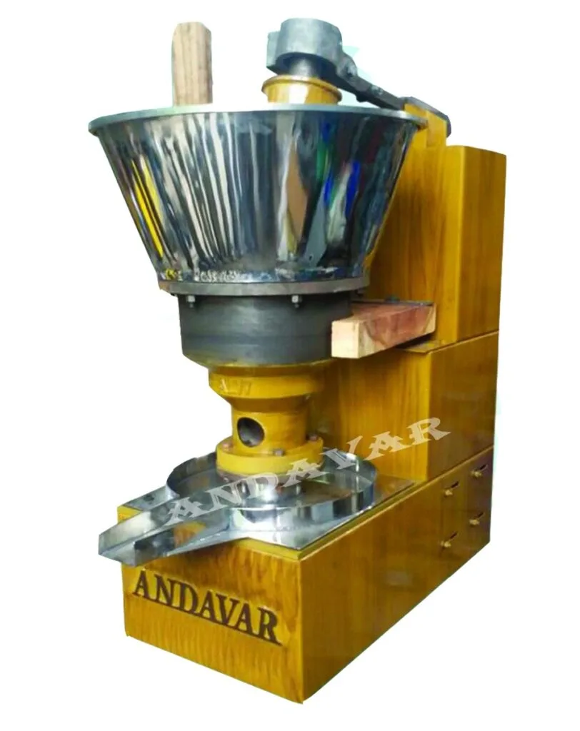 Cold press kachhi ghani oil mill machine