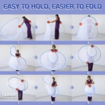 Classic Mosquito Net for Double Bed | Queen Size Foldable Machardani | Strong Polyester 30 GSM Net | PVC Coated Steel Frame - Image 4