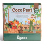 Ugaoo Cocopeat Block 5Kg | Organic Soil Substitute for Home & Garden Plants | 100% Natural Growing Medium