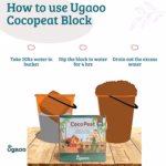 Ugaoo Cocopeat Block 5Kg | Organic Soil Substitute for Home & Garden Plants | 100% Natural Growing Medium - Image 2