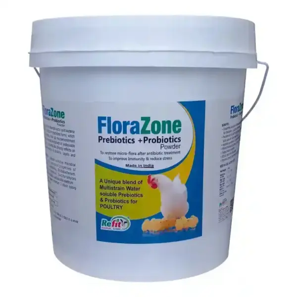 Florazone Feed Supplement – Prebiotics & Probiotics for Healthy Poultry