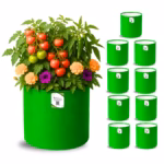 National 12x12 Grow Bags | Premium HDPE 260 GSM Green Grow Bags for Terrace Garden | Ideal for Vegetables & Flowers - Image 2