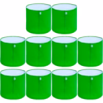 National 12x12 Grow Bags | Premium HDPE 260 GSM Green Grow Bags for Terrace Garden | Ideal for Vegetables & Flowers