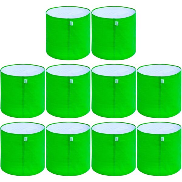 National 12x12 Grow Bags | Premium HDPE 260 GSM Green Grow Bags for Terrace Garden | Ideal for Vegetables & Flowers(Pack of 20)