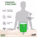 National 12x12 Grow Bags | Premium HDPE 260 GSM Green Grow Bags for Terrace Garden | Ideal for Vegetables & Flowers - Image 3