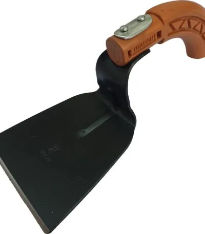 5 inch khurpa with plastic handle.