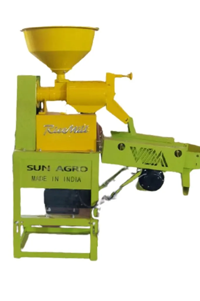 Mini Domestic Rice Mill [Vibrating Type] - 6N40 Model | 3HP | 150 kg/hr Capacity