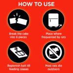 Mortein PowerGard Rat Kill Cake 100g | One Feed Rat Killer | Effective Outdoor Rodent Control - Image 4