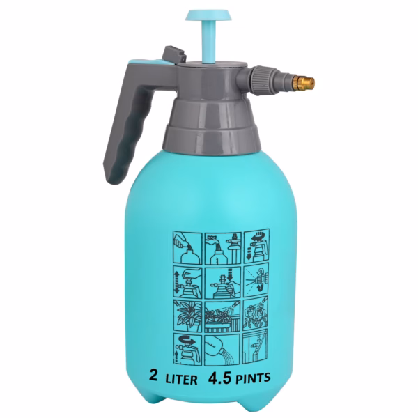 National 2 Litre Multipurpose Hand Sprayer | Classic Hand-Powered Water Spray Bottle for Gardening, Sanitising, Car & Bike Wash