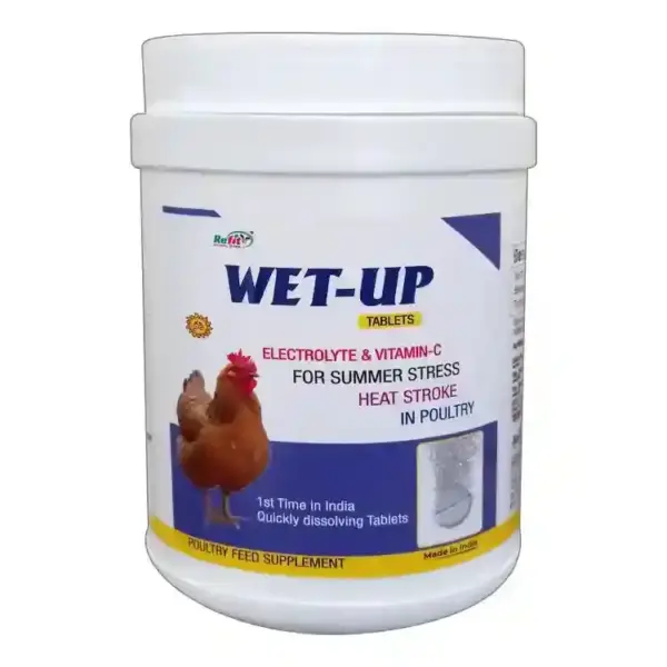 WET-UP by Refit – Electrolyte & Vitamin C Tablets for Poultry