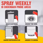 HIT Crawling Insect Killer Cockroach Killer Spray | Instant Kill | Deep-Reach Nozzle | Fresh Fragrance, 700ml - Image 5