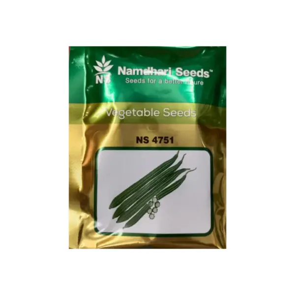Ridge Gourd NS 4751 (F1) Seeds | Namdhari Seeds | Dark Green Cylindrical Fruits