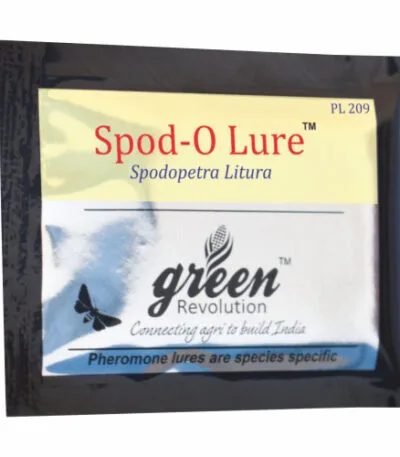 SPOD-O-LURE attractant for chilli and gram crops.