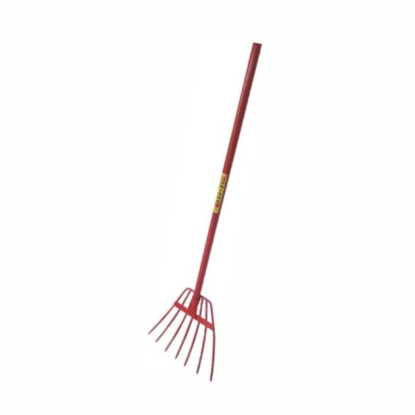 Metal Straw Fork (Tangli) with Handle | Heavy Duty Agricultural Hay, Straw & Fodder Handling Tool
