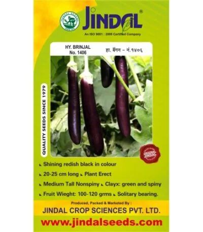 Jindal brinjal hybrid seeds No.1406 10g