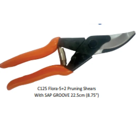 C125 Flora pruning shears with sap groove 22.5cm