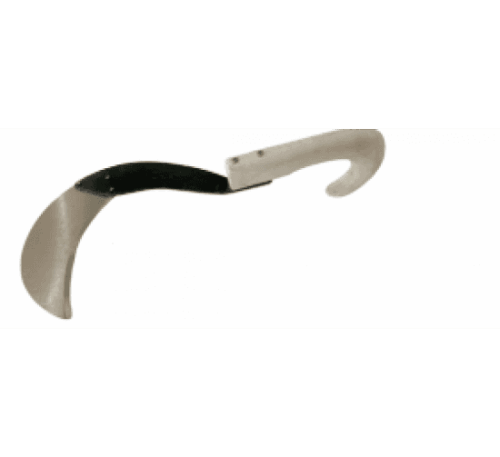 C146P sickle datri without teeth 12.5cm plastic handle