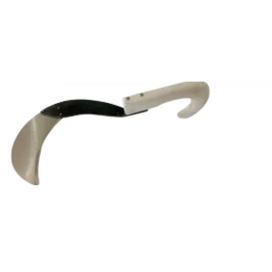 C146P sickle datri without teeth 12.5cm plastic handle