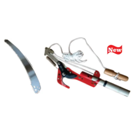 Telescopic tree pruner with saw and shears