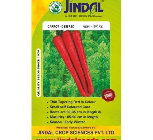 Jindal desi red carrot hybrid seeds 500g