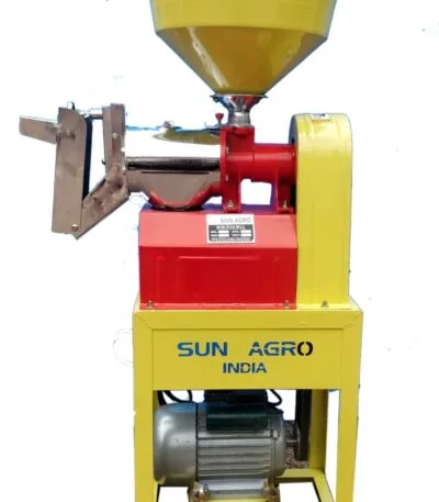 Mini domestic rice mill chrome plated 3HP Sun Brand