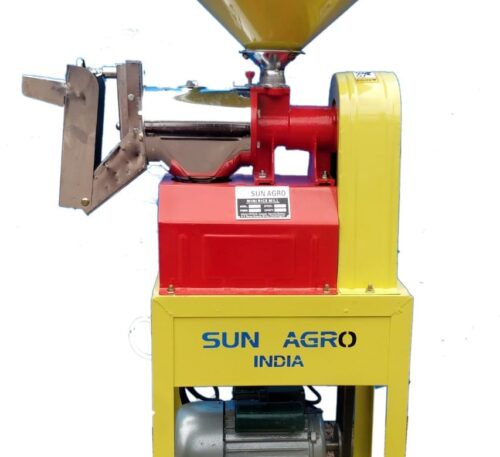 Mini domestic rice mill chrome plated 3HP Sun Brand