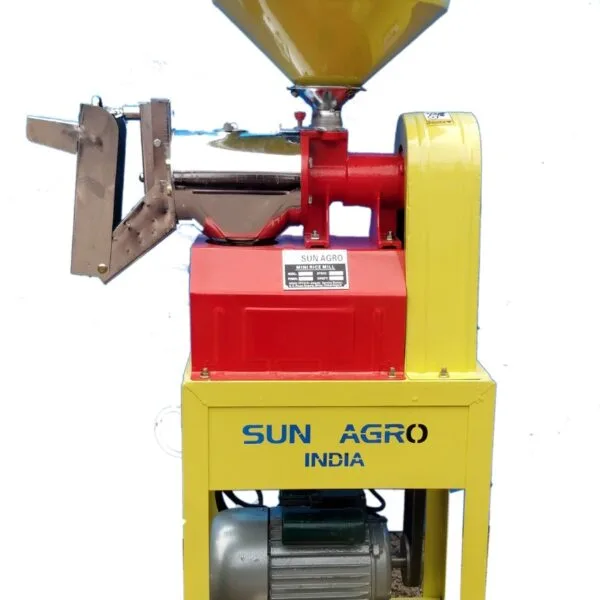 Mini domestic rice mill chrome plated 3HP Sun Brand