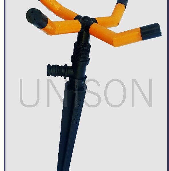 Spike Sprinkler with 4 Arms Head | Heavy Duty Garden, Lawn & Agricultural Irrigation Water Sprinkler