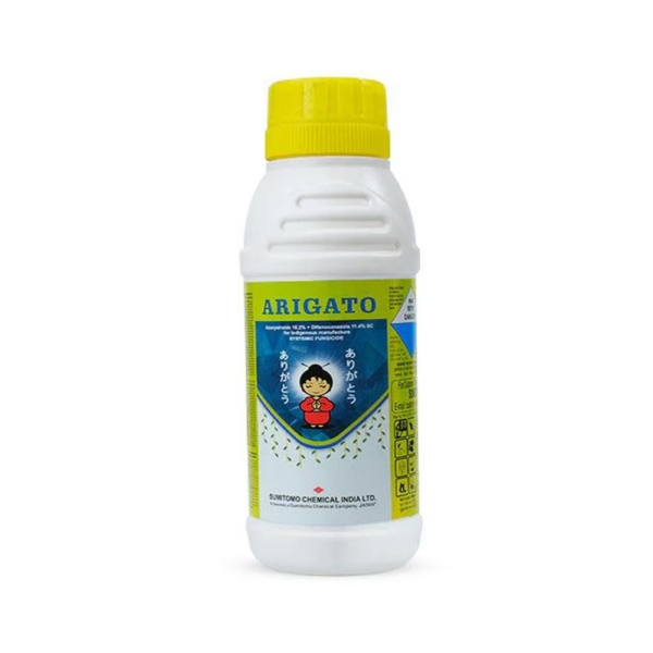 Arigato Fungicide – Azoxystrobin 18.2% + Difenoconazole 11.4% SC for Broad-Spectrum Disease Control