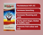 Vidyut plant growth regulator with Paclobutrazol 40% SC formulation for controlled crop growth and improved yield.